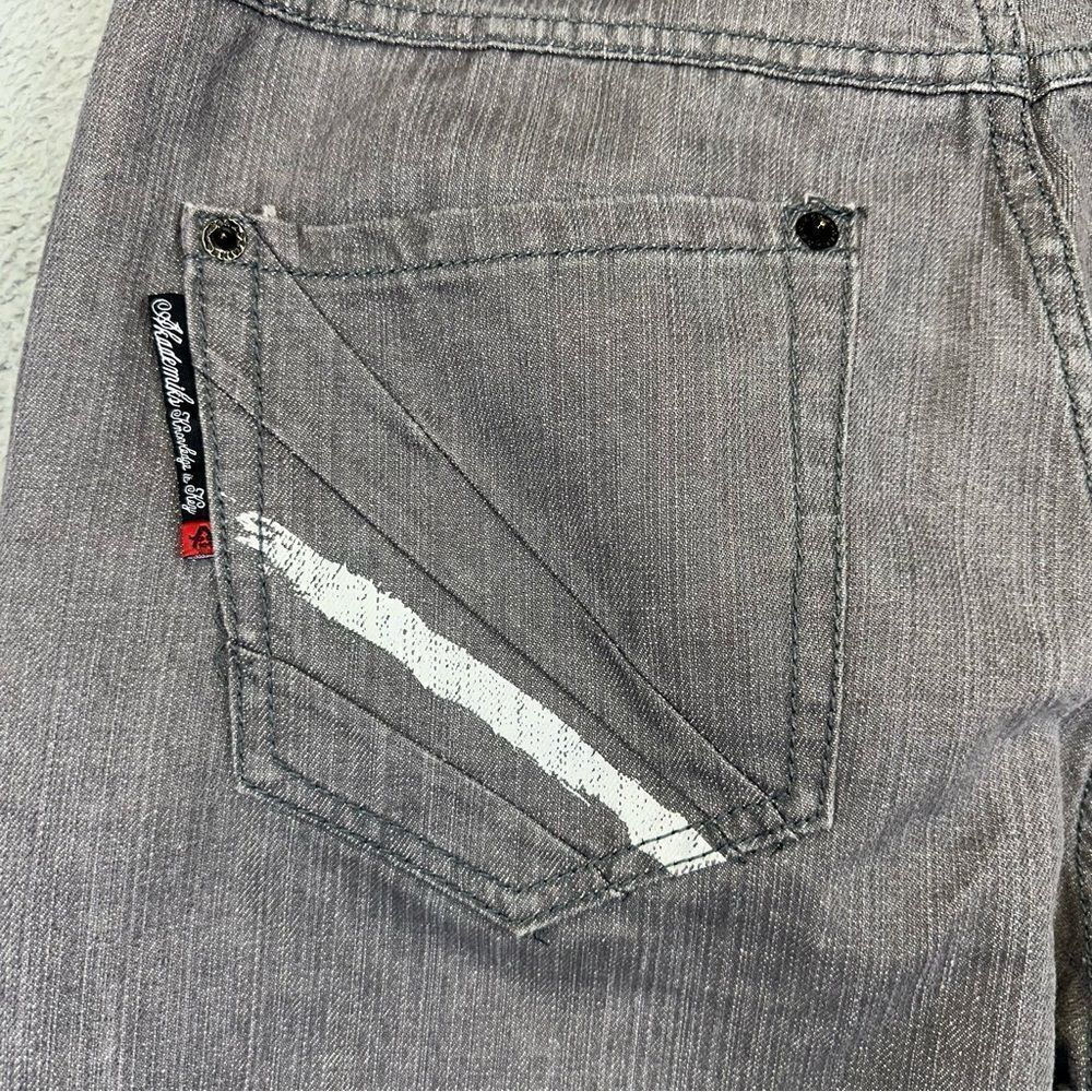 Akademiks Jeans Mens 38 Gray True Fit Lot 009 Straight Denim Grunge 34x31 - Picture 8 of 16